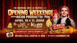 Opening Weekend w/ RICOS!! Wizard Of Oz & Willy Wonka (on 35mm)