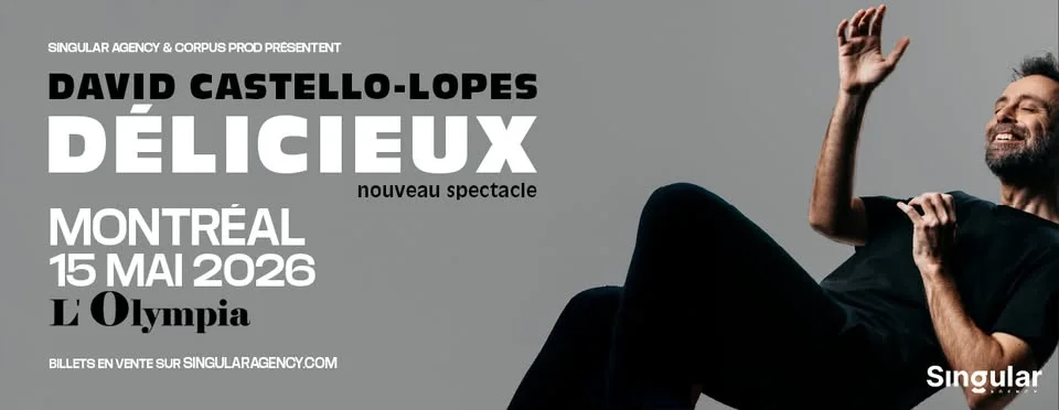 David Castello-Lopes à l'Olympia de Montréal