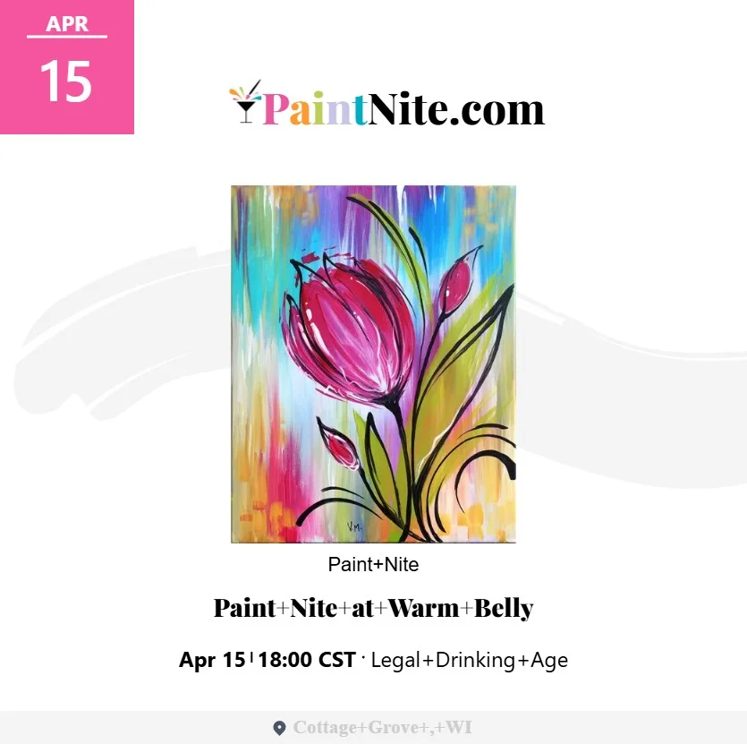 Paint Nite with Tad McLain: Whimsical Tulip