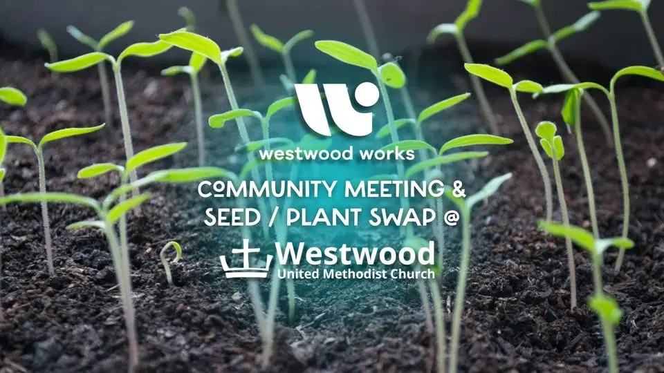 Community Meeting & Seed / Plant Swap Wednesday 4/29/26 @ Westwood United Methodist Church!