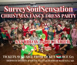 CHRISTMAS FANCY DRESS PARTY SURREY SOUL SENSATION