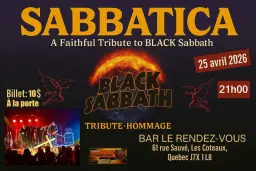 Hommage à Black Sabbath par Sabbatica