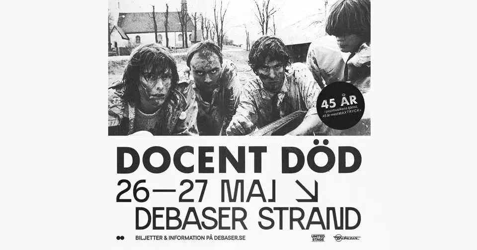 26-27/5 Docent Död | Debaser Strand