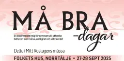 Må Bra - Dagar! 30-31/5-26, Folkets Hus, Norrtälje