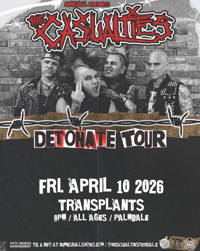 THE CASUALTIES: Detonate Tour
