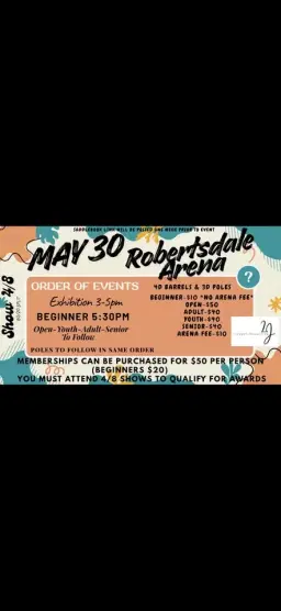 Show 4/8 $300 Added 4D Barrel Race