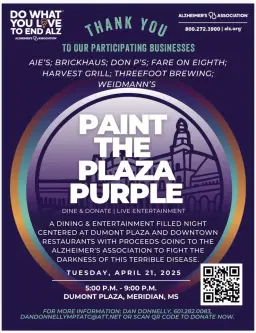 Paint the Plaza Purple 2026
