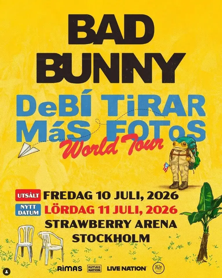 Bad Bunny Live Stockholm 2026