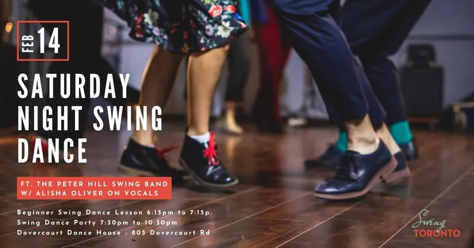 Saturday Night Swing Ft Peter Hill Swing Band w/ Alisha Oliver! Beginner lessons & Live Band Dance!