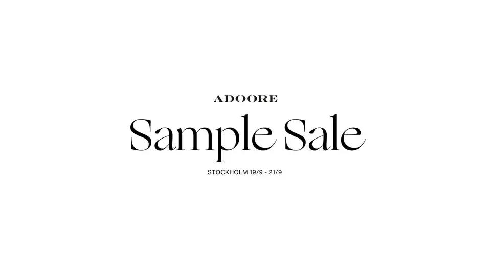 ADOORE - Sample Sale Stockholm