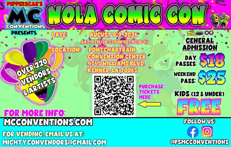 NOLA Comic Con 2026