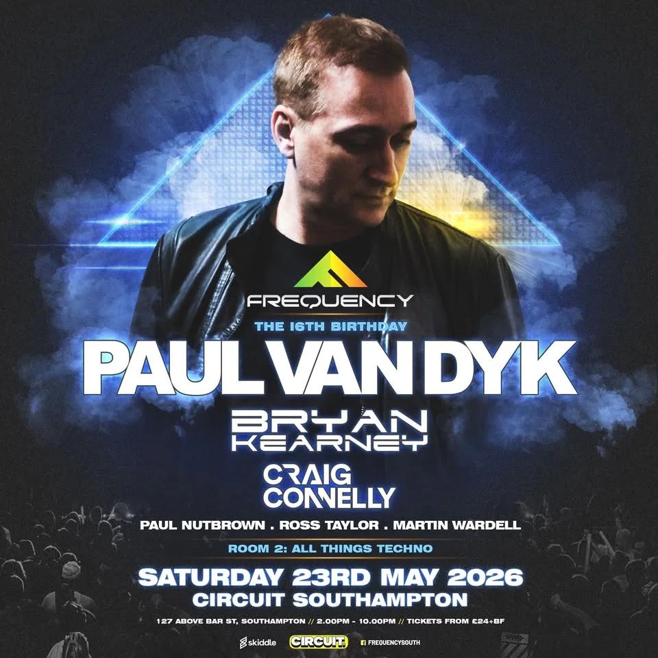 Paul Van Dyk / Bryan Kearney / Craig Connelly - Southampton