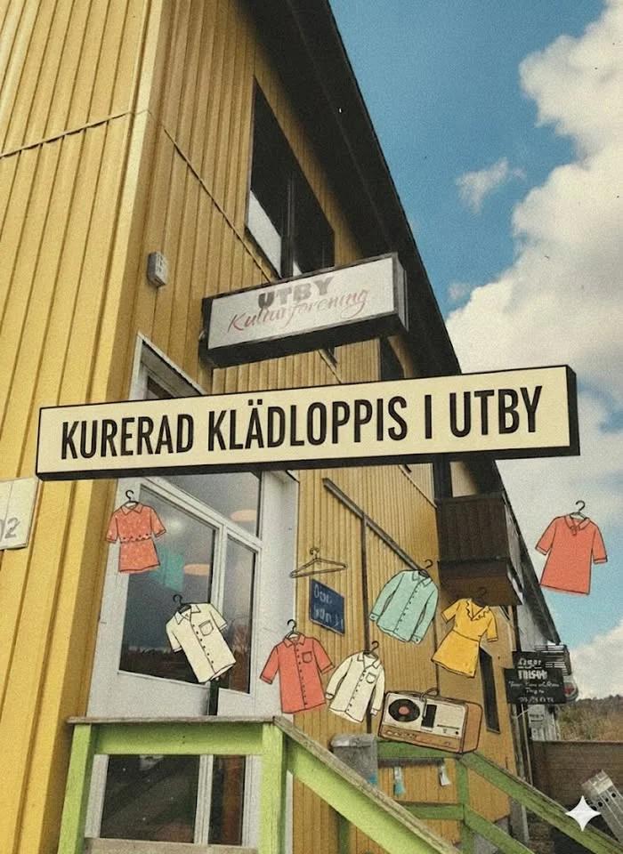 Kurerad klädloppis i Utby
