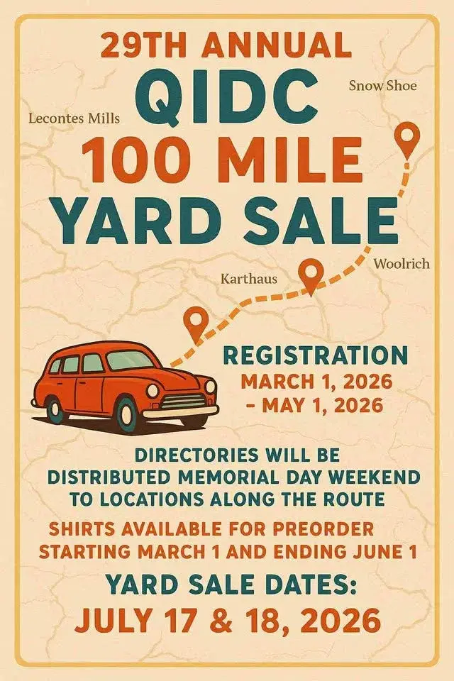 29th Annual QIDC 100 Mile Yard Sale