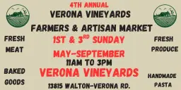 Verona Vineyards Farmers & Artisan Market