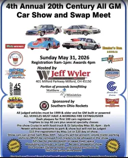 4th Annual 20th Century All GM Car Show and Swap Meet