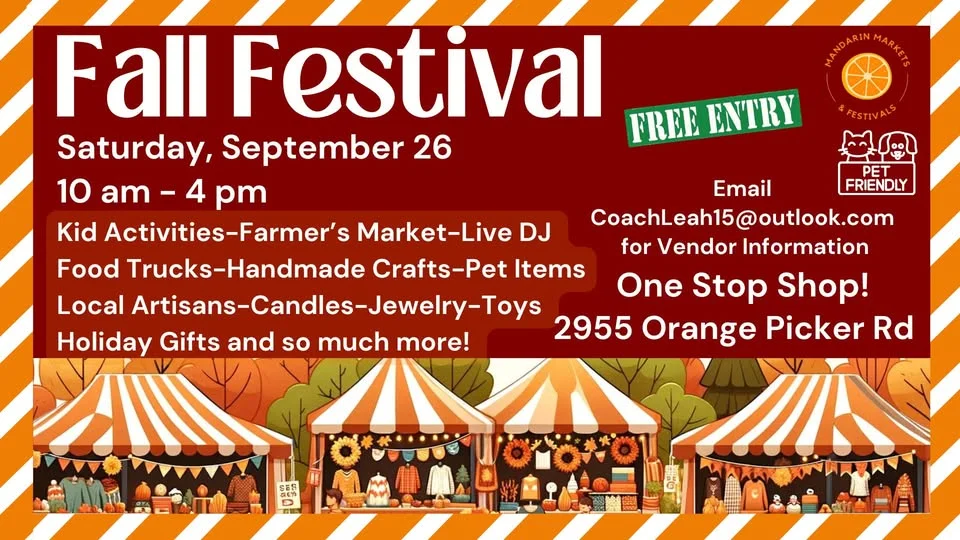 9/26 FREE Fall Festival at Mandarin Markets