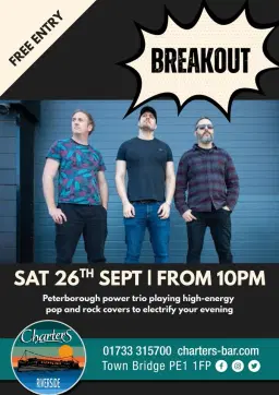 BREAKOUT BAND - LIVE MUSIC & FREE ENTRY @Charters