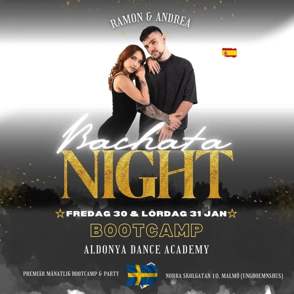 ★Premiär Bachata Måntalig Bootcamp & Party • Master Klasser • Aldonya Dance Academy (Malmö)★