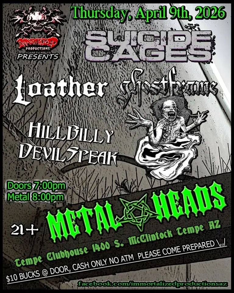 SUICIDE CAGES | GHOSTFRAME | LOATHER | HILLBILLY DEVILSPEAK