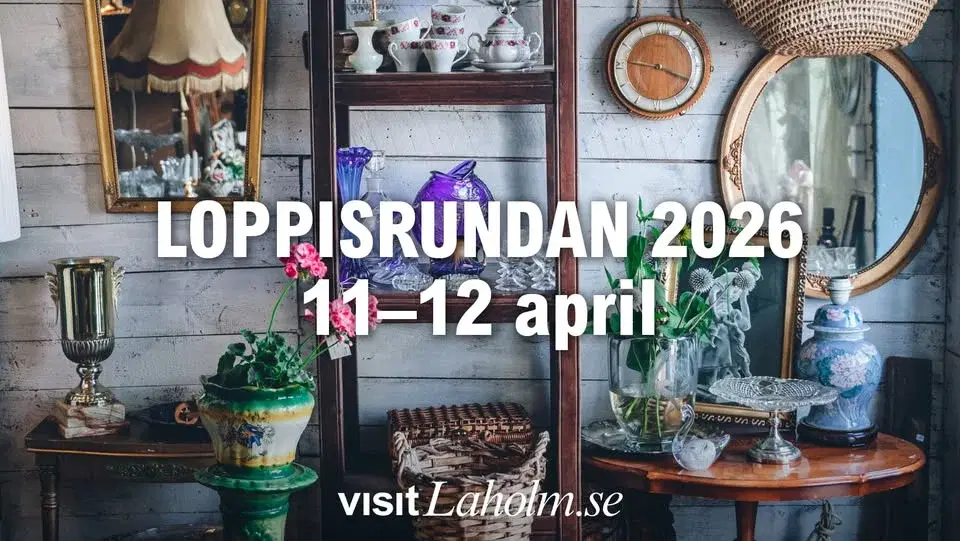 Loppisrundan i Laholms kommun 11-12 april 2026