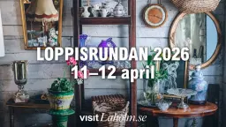 Loppisrundan i Laholms kommun 11-12 april 2026