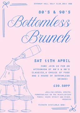 80's & 90's Bottomless Brunch