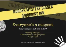 Murder Mystery Dinner