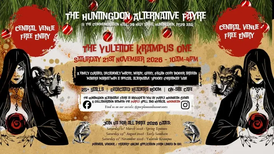The Huntingdon Alternative Fayre, Yuletide Krampus 2026 - Saturday 21st November ❄