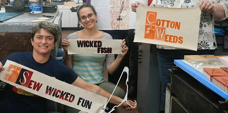 Letterpress Printing on Fabric Workshop