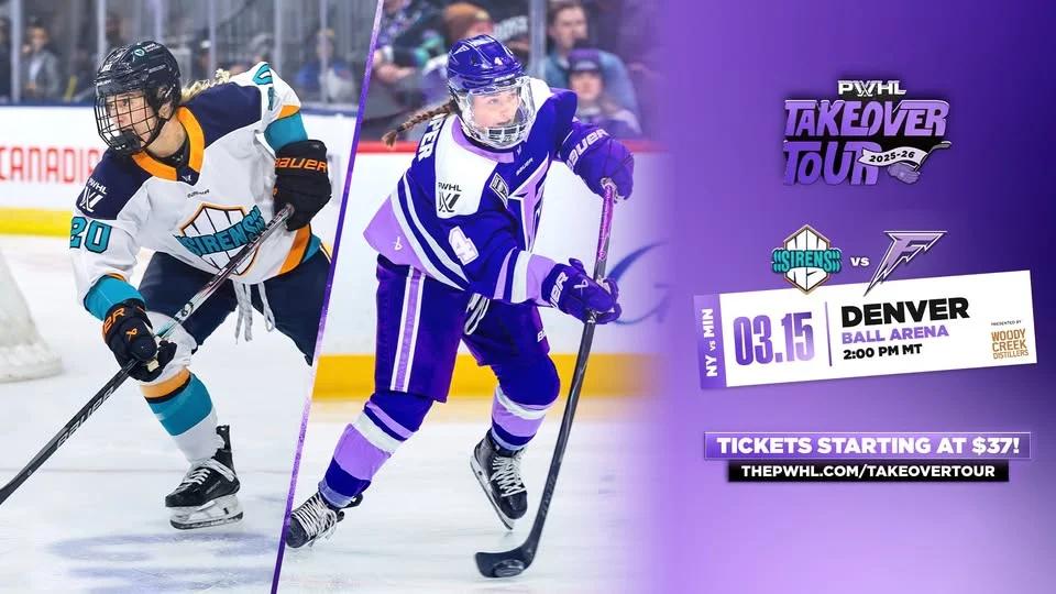 PWHL TAKEOVER TOUR: NEW YORK SIRENS AT MINNESOTA FROST