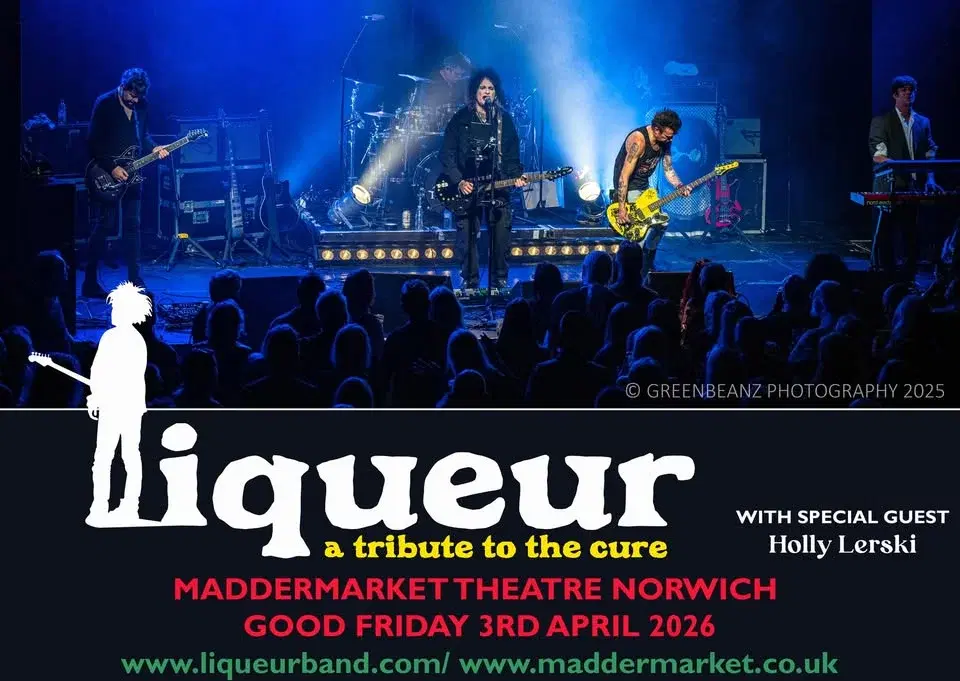 Liqueur Cure tribute anniversary show at Maddermarket Norwich