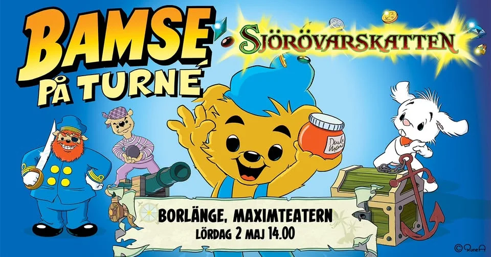 Bamse och Sjörövarskatten | Borlänge, Maximteatern