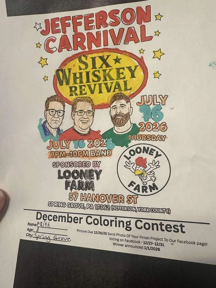 Six Whiskey Revival Band Sponsored by The Looney Farm