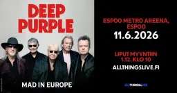 Deep Purple - 11.6.2026 Espoo, Espoo Metro Areena