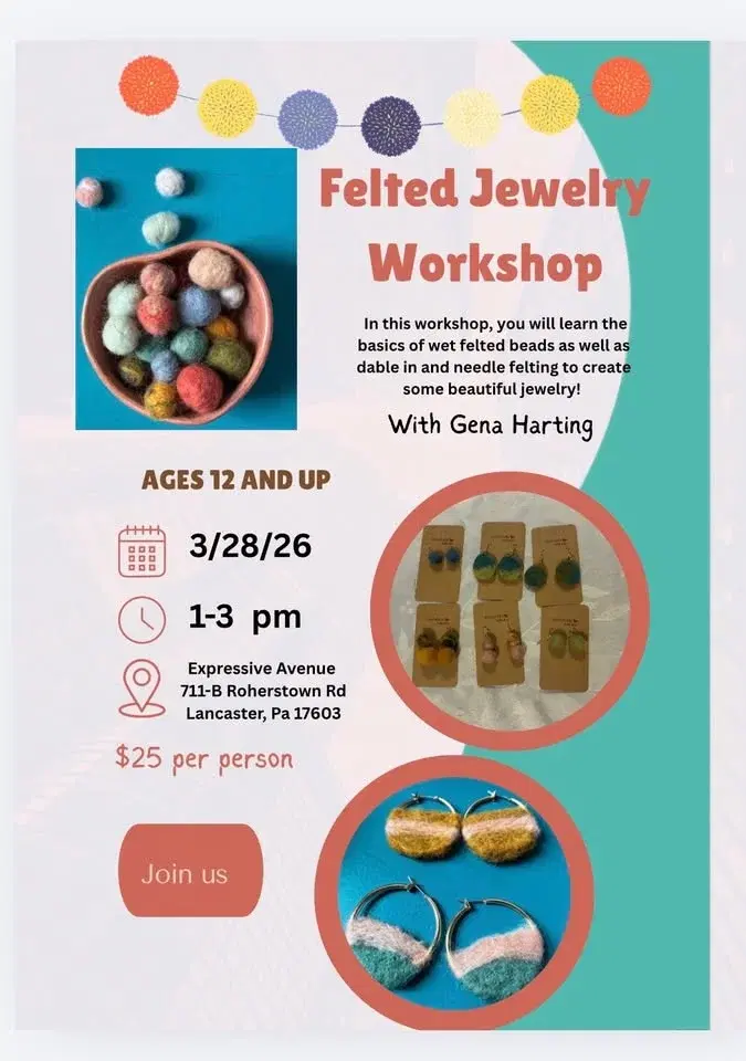 Felted Jewelry Workshop