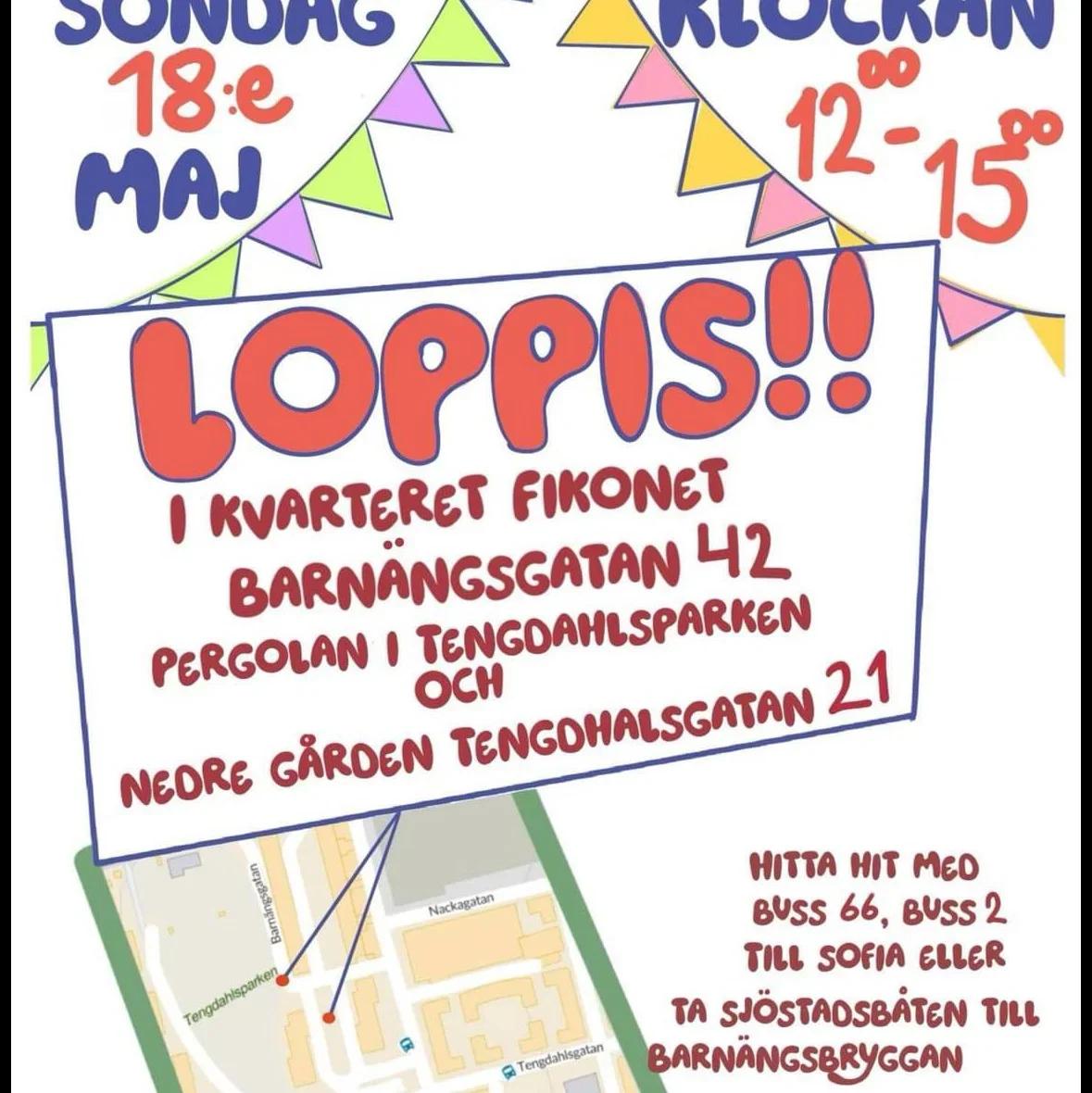 Loppis i Kvarteret Fikonet – Fynda secondhand utomhus! 🛍️🎈