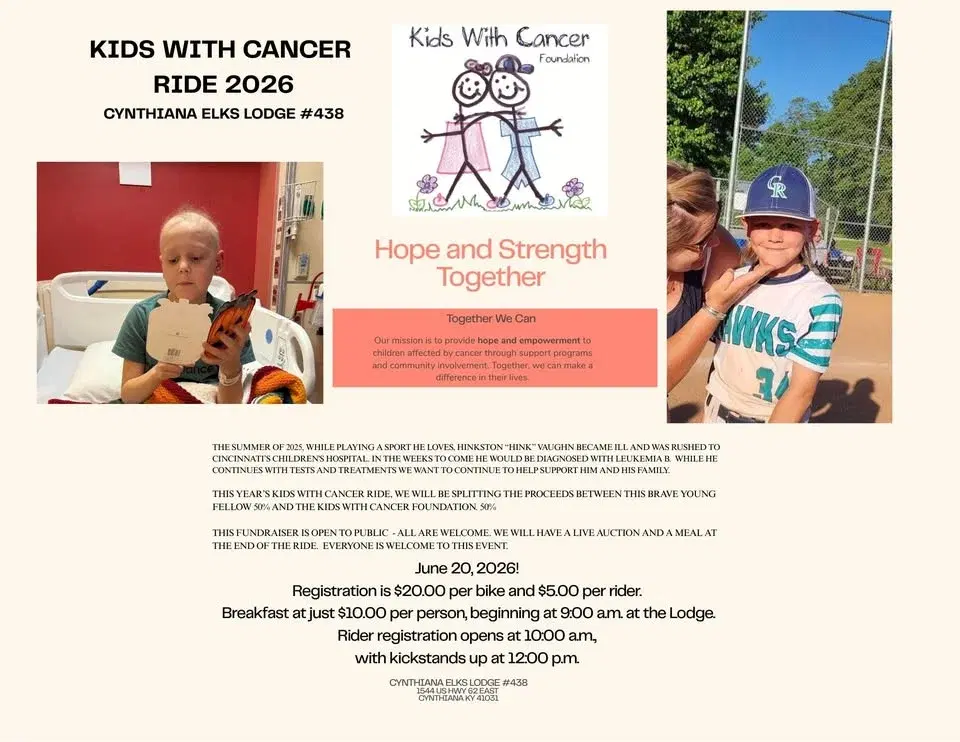 KIDS WITH CANCER RIDE 2026