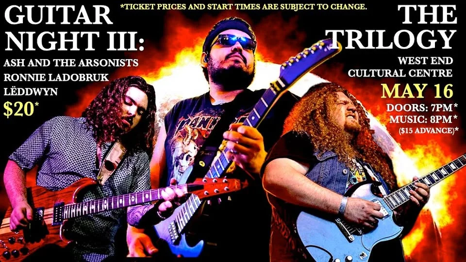 Guitar Night III: The Trilogy with Ash And The Arsonists, Ronnie Ladobruk and Lëddwyn