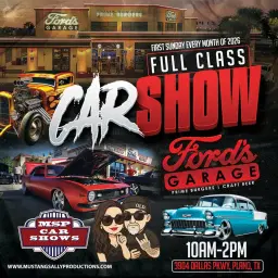 MSP FULL CLASS CAR, TRUCK, AND MOTORCYCLE SHOW AT FORDS GARAGE FIRST SUNDAY OF EVERY MONTH