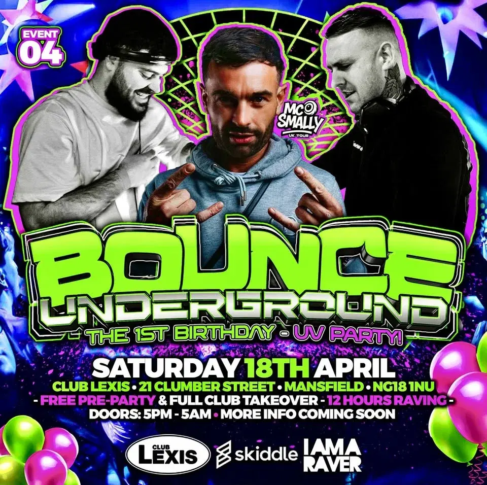 Bounce Underground 1st Birthday UV Party