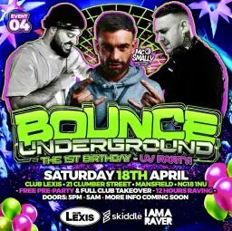Bounce Underground 1st Birthday UV Party