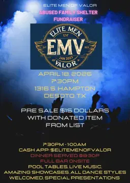 EMV 3 Year Anniversary Party Fundraiser - Abused/Displaced Shelter