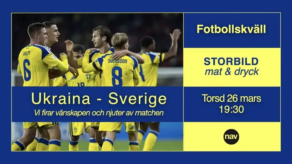 Ukraina-Sverige - Vi firar vänskapen och njuter av matchen