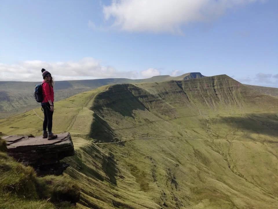 Central Beacons Escarpment and Wellington Bomber Crash Site