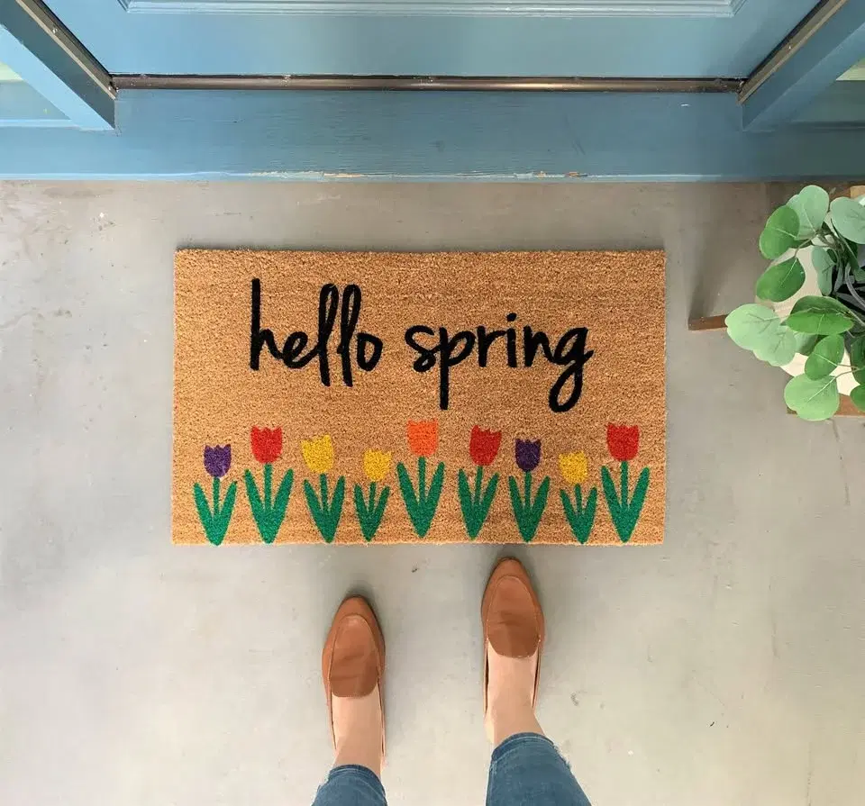 Spring Doormat Painting