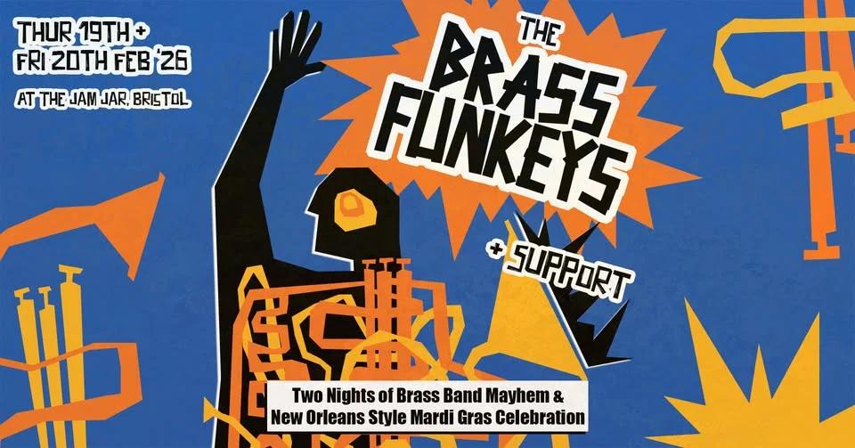 Mardi Gras Party: The Brass Funkeys + Jack Mac's Funk Pack | 19th & 20th Feb