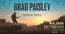 SOLD OUT: Brad Paisley (US): Truck Still Works World Tour, Kulttuuritalo, Helsinki 8.–9.6.2026