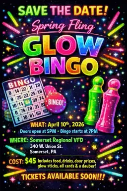 Spring Fling Glow Bingo
