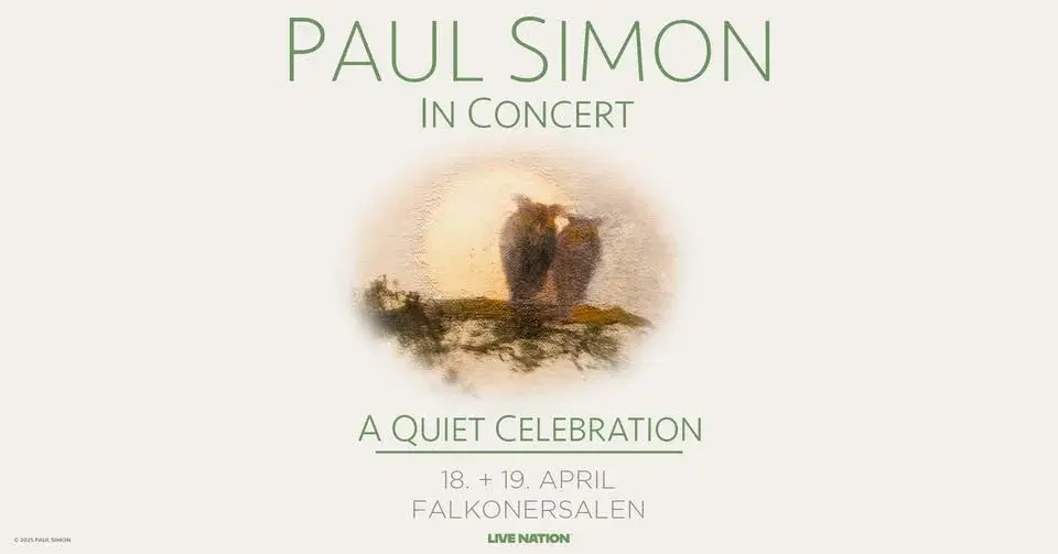Paul Simon - A Quiet Celebration / Falkonersalen 18. + 19. april 2026